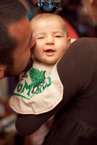 Lia getting kisses sml