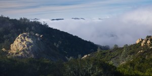 From Sentinel Rock into the fog